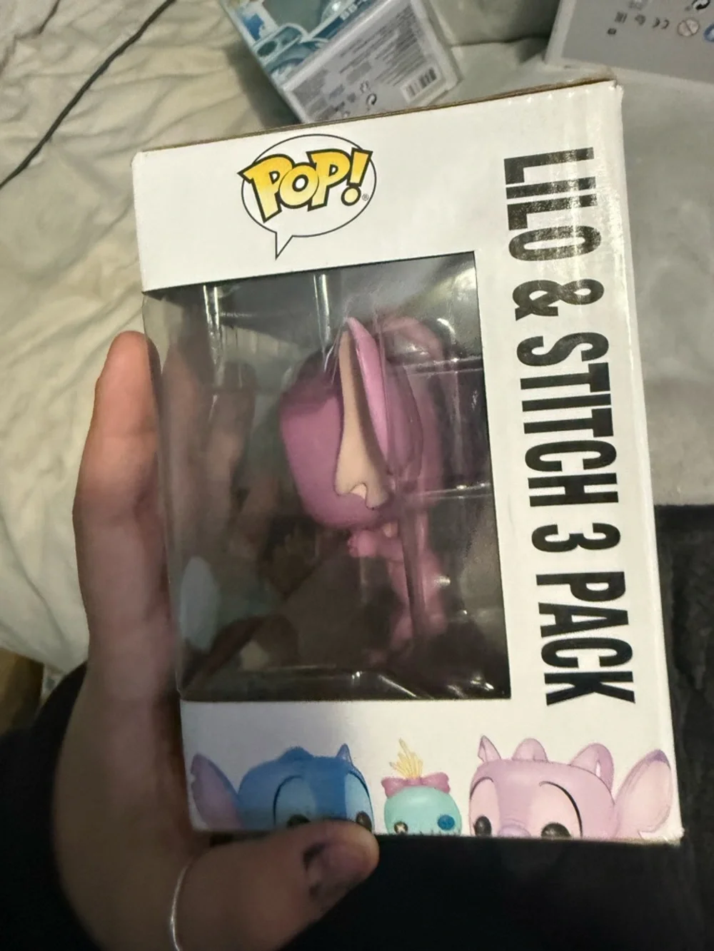 Funko Pop! Stitch, Scrump & Angel 3-Pack - Blue, Pink, Teal